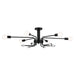 Kichler Canada - Six Light Semi Flush Mount - Ocala - Black- Union Lighting Luminaires Decor