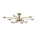 Kichler Canada - Six Light Semi Flush Mount - Ocala - Champagne Bronze- Union Lighting Luminaires Decor