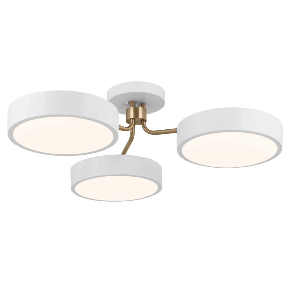 Kichler Canada - LED Semi Flush Mount - Sago - White- Union Lighting Luminaires Decor