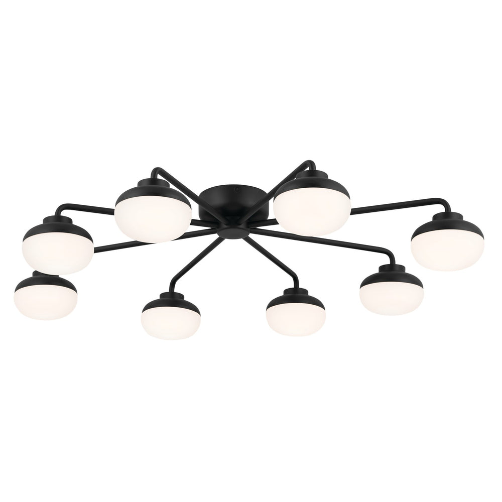 Kichler Canada - LED Semi Flush Mount - Remy - Black- Union Lighting Luminaires Decor