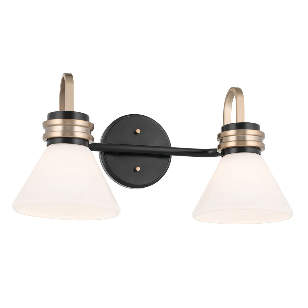 Kichler Canada - Two Light Bath - Farum - Black- Union Lighting Luminaires Decor
