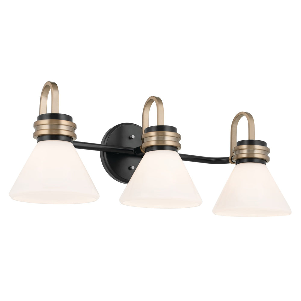 Kichler Canada - Three Light Bath - Farum - Black- Union Lighting Luminaires Decor