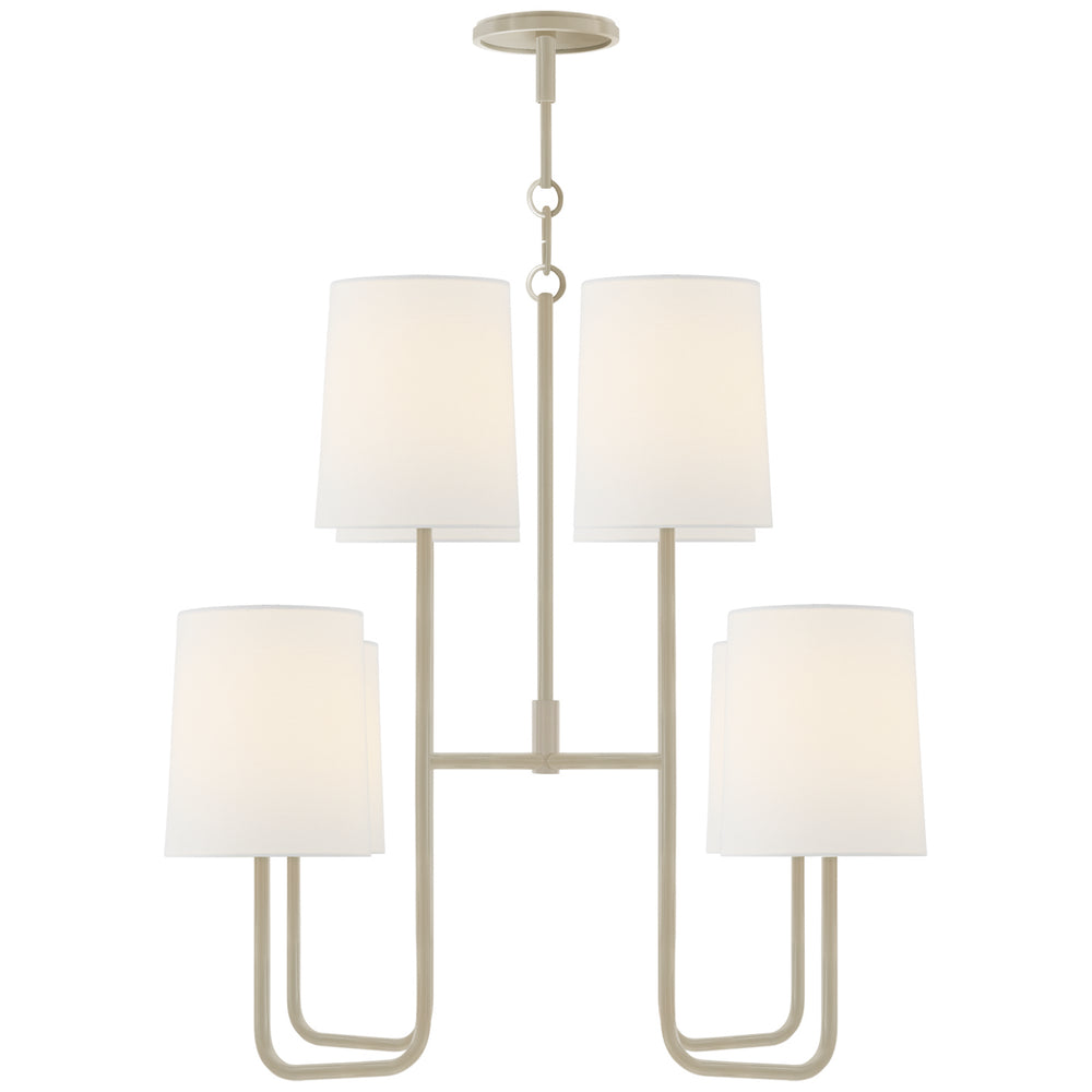 Visual Comfort Signature Canada - Eight Light Chandelier - Go lightly - China White- Union Lighting Luminaires Decor