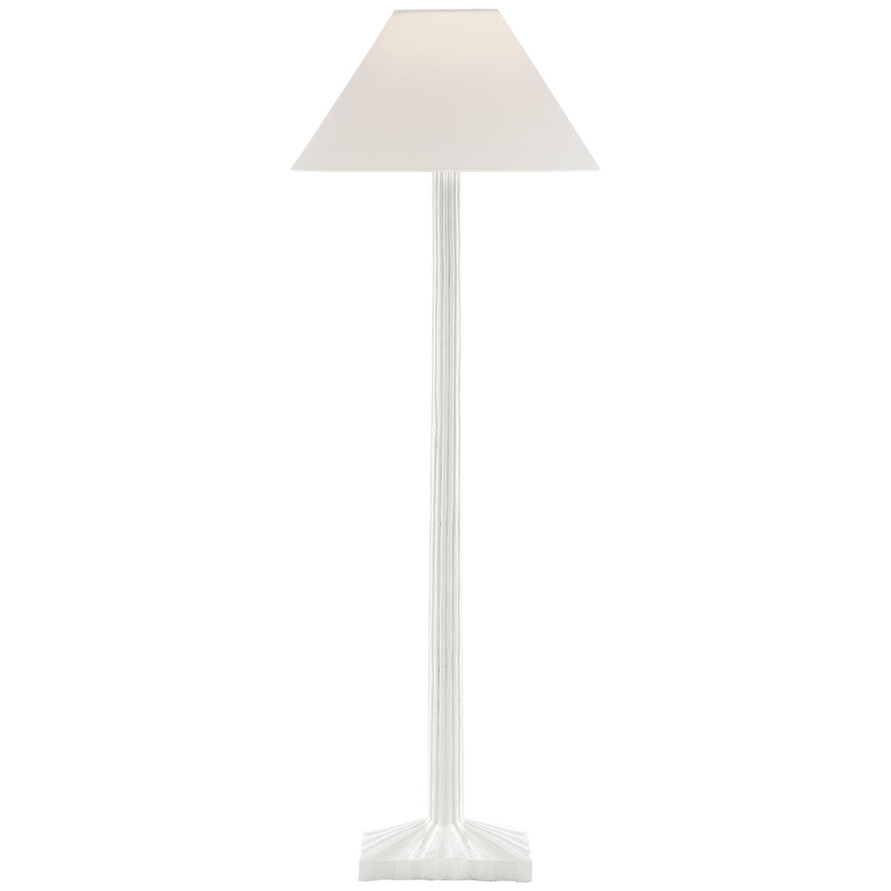 Visual Comfort Signature Canada - One Light Buffet Lamp - Strie - Plaster White- Union Lighting Luminaires Decor