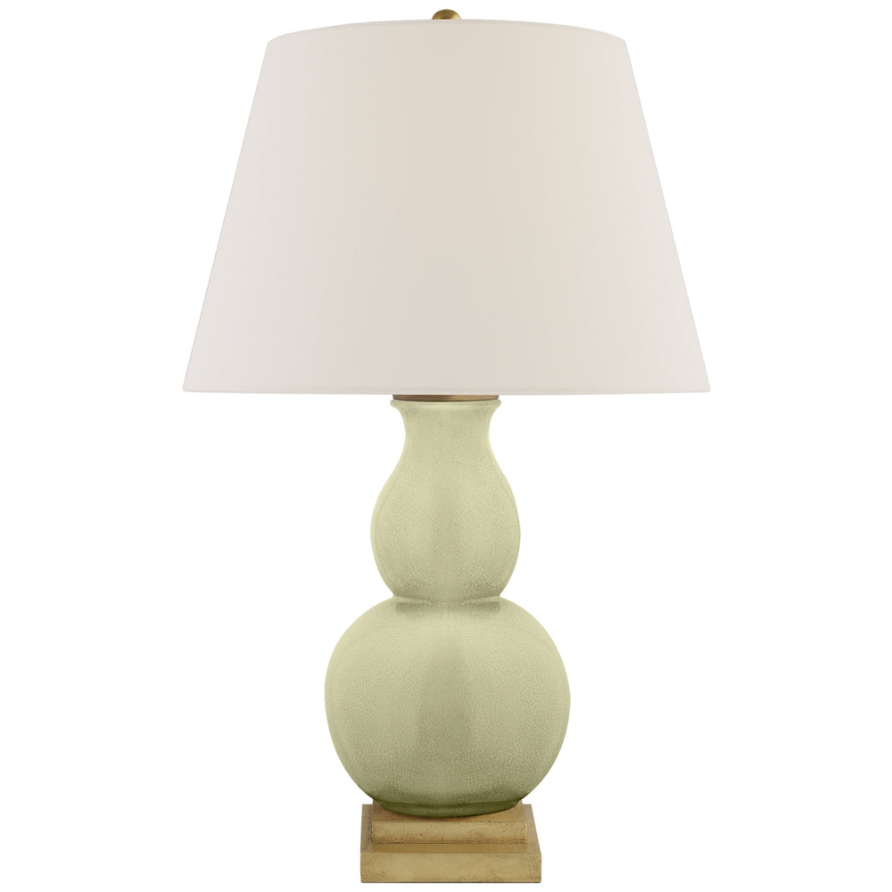Visual Comfort Signature Canada - One Light Table Lamp - Gourd Form - Celadon Crackle- Union Lighting Luminaires Decor