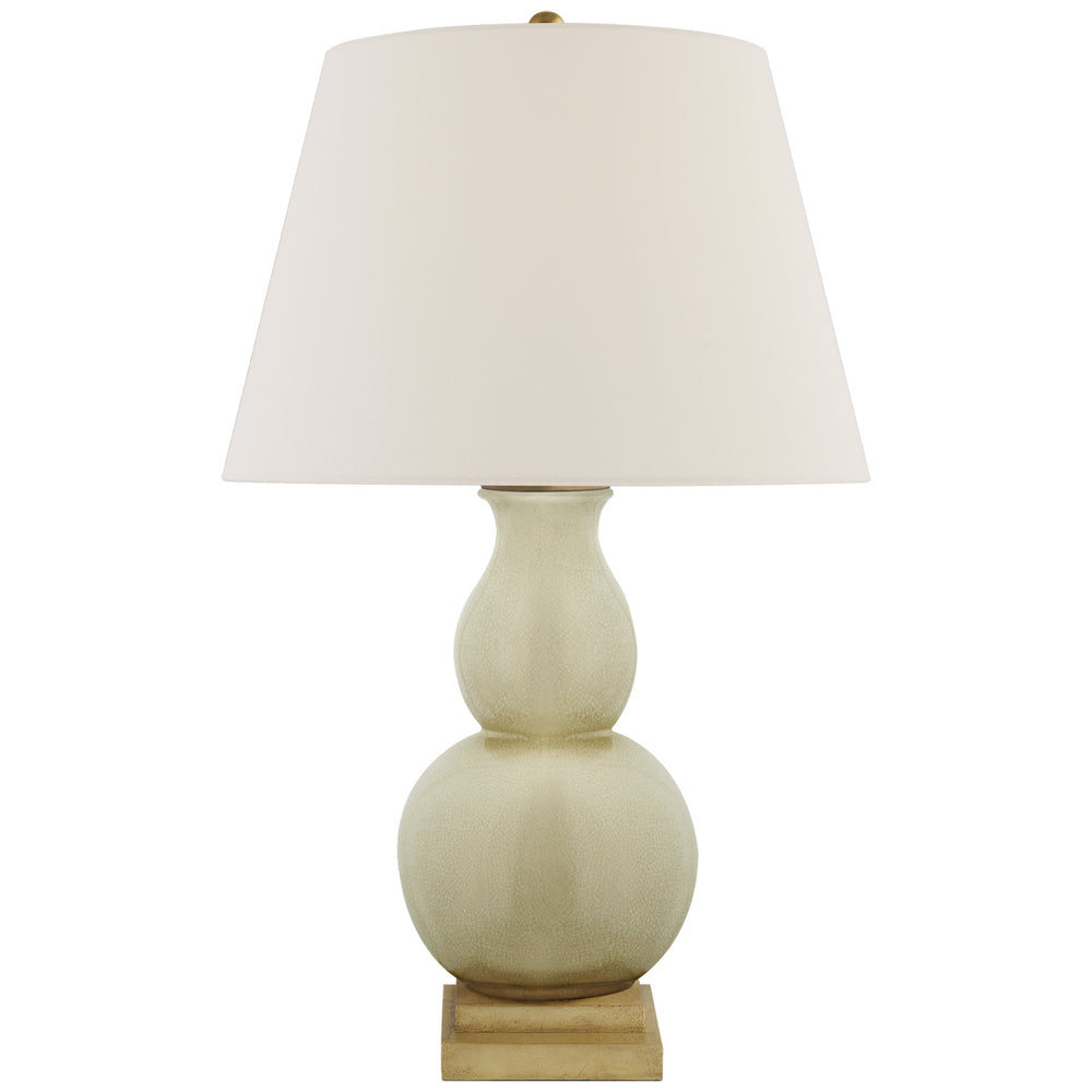 Visual Comfort Signature Canada - One Light Table Lamp - Gourd Form - Tea Stain Crackle- Union Lighting Luminaires Decor
