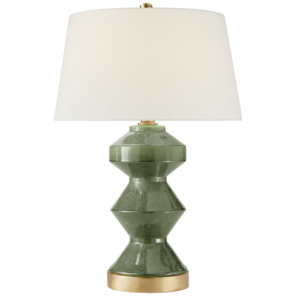 Visual Comfort Signature Canada - One Light Table Lamp - Weller - Shellish Kiwi- Union Lighting Luminaires Decor