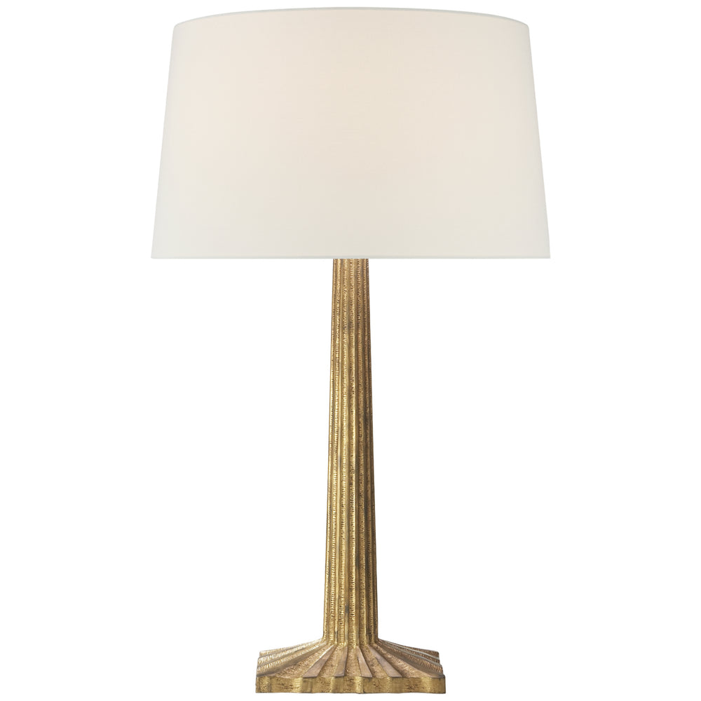 Visual Comfort Signature Canada - One Light Table Lamp - Strie - Gilded Iron- Union Lighting Luminaires Decor