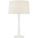 Visual Comfort Signature Canada - One Light Table Lamp - Strie - Plaster White- Union Lighting Luminaires Decor
