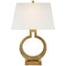 Visual Comfort Signature Canada - One Light Table Lamp - Ring - Antique-Burnished Brass- Union Lighting Luminaires Decor