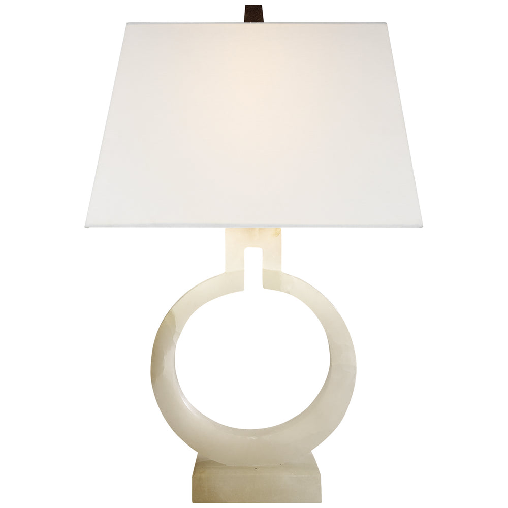 Visual Comfort Signature Canada - One Light Table Lamp - Ring - Alabaster- Union Lighting Luminaires Decor