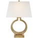 Visual Comfort Signature Canada - One Light Table Lamp - Ring - Antique-Burnished Brass- Union Lighting Luminaires Decor