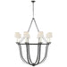 Visual Comfort Signature Canada - Eight Light Chandelier - Lancaster - Aged Iron- Union Lighting Luminaires Decor