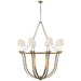 Visual Comfort Signature Canada - Eight Light Chandelier - Lancaster - Gilded Iron- Union Lighting Luminaires Decor