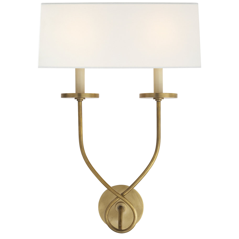 Visual Comfort Signature Canada - Two Light Wall Sconce - Symmetric Twist - Antique-Burnished Brass- Union Lighting Luminaires Decor
