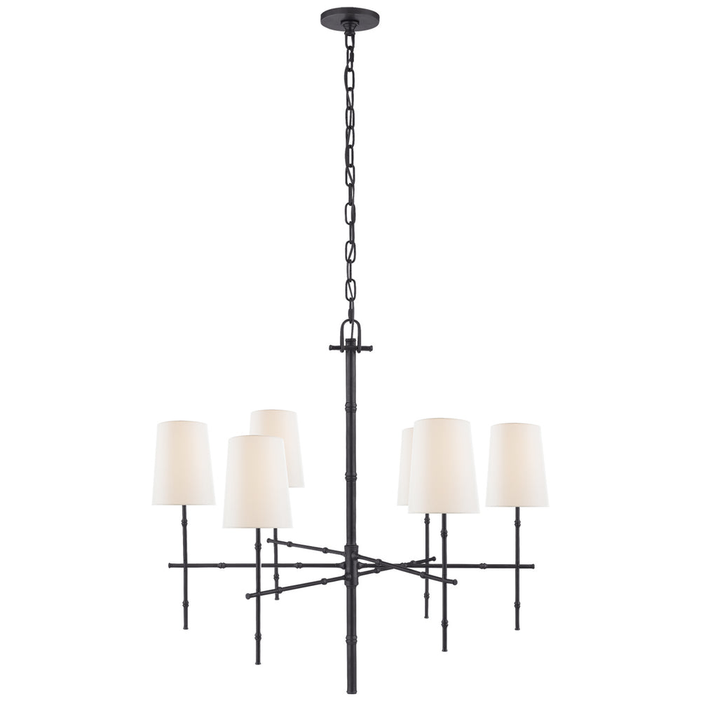 Visual Comfort Signature Canada - Six Light Chandelier - Grenol - Bronze- Union Lighting Luminaires Decor