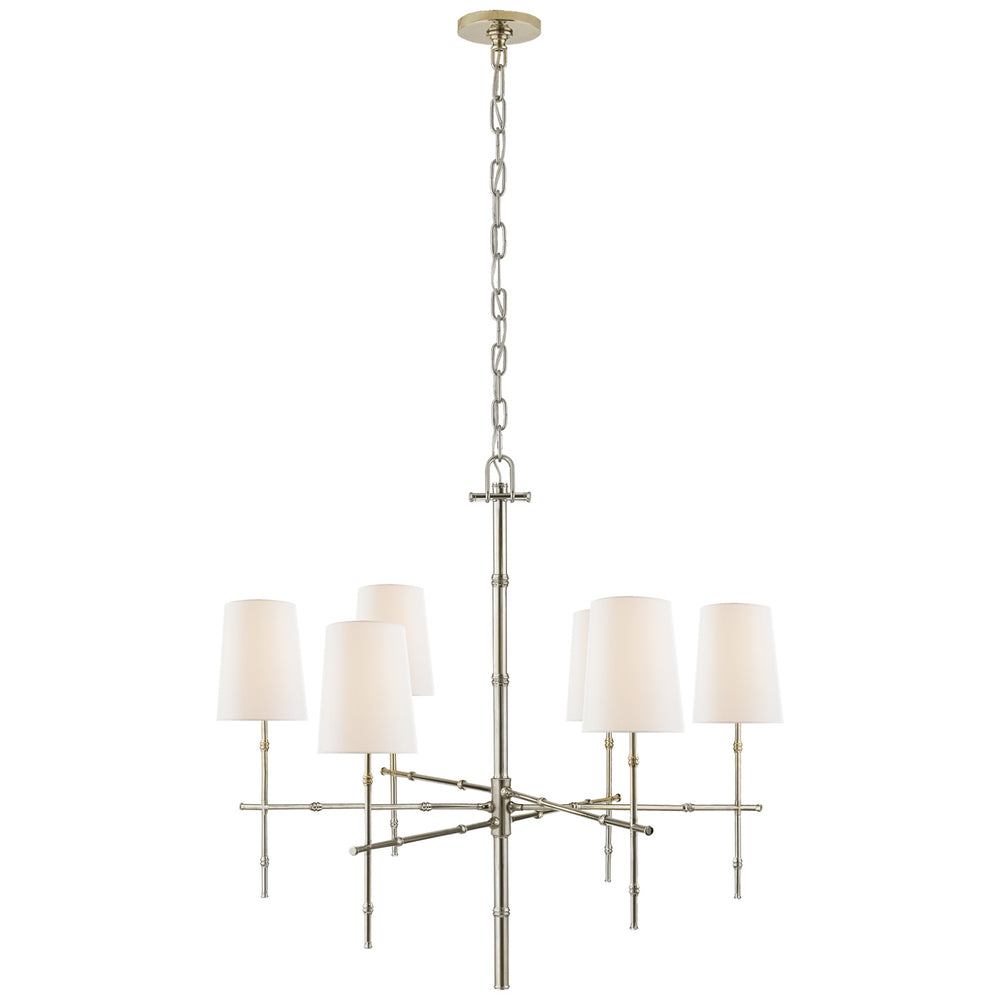 Visual Comfort Signature Canada - Six Light Chandelier - Grenol - Polished Nickel- Union Lighting Luminaires Decor