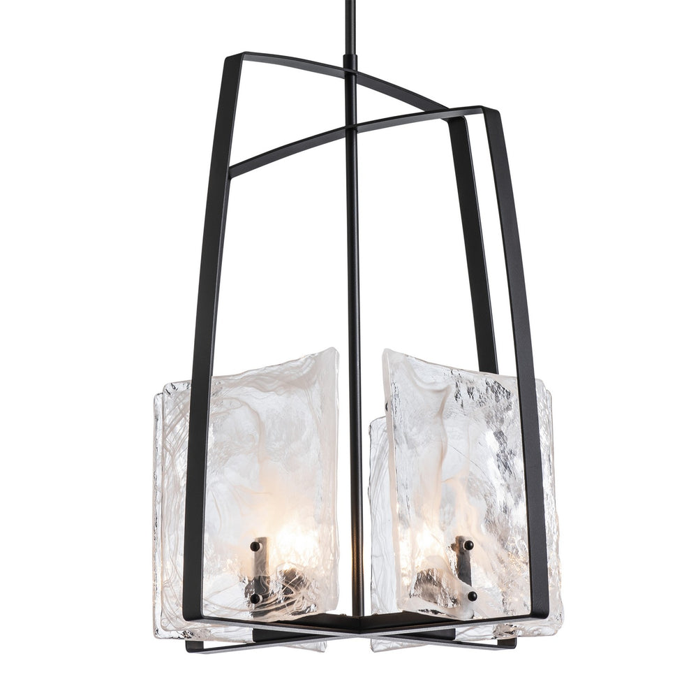 Hubbardton Forge - Four Light Pendant - Arc - Black- Union Lighting Luminaires Decor