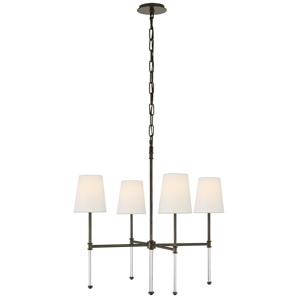 Visual Comfort Signature Canada - Four Light Chandelier - Camille - Bronze- Union Lighting Luminaires Decor