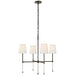 Visual Comfort Signature Canada - Four Light Chandelier - Camille - Bronze- Union Lighting Luminaires Decor