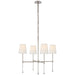 Visual Comfort Signature Canada - Four Light Chandelier - Camille - Polished Nickel- Union Lighting Luminaires Decor