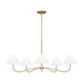 Visual Comfort Studio Canada - Five Light Chandelier - Laguna - Burnished Brass- Union Lighting Luminaires Decor