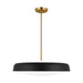 Visual Comfort Studio Canada - Three Light Pendant - Draper - Midnight Black- Union Lighting Luminaires Decor