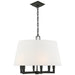 Visual Comfort Signature Canada - Six Light Hanging Lantern - Square Tube - Bronze- Union Lighting Luminaires Decor