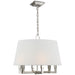 Visual Comfort Signature Canada - Six Light Hanging Lantern - Square Tube - Polished Nickel- Union Lighting Luminaires Decor