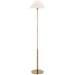 Visual Comfort Signature Canada - One Light Floor Lamp - Hackney - Hand-Rubbed Antique Brass- Union Lighting Luminaires Decor