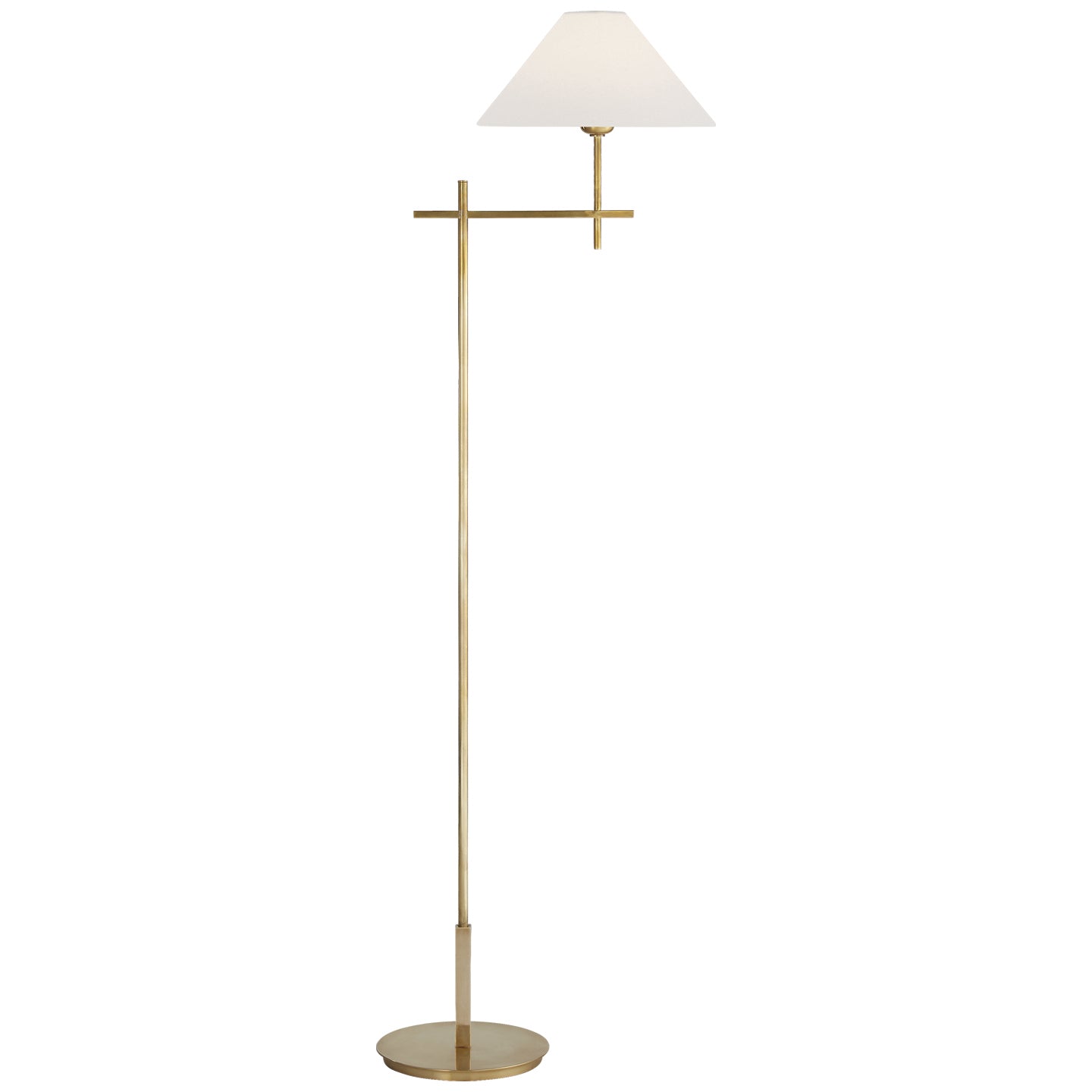 Visual Comfort Signature Canada - One Light Floor Lamp - Hackney - Hand-Rubbed Antique Brass- Union Lighting Luminaires Decor