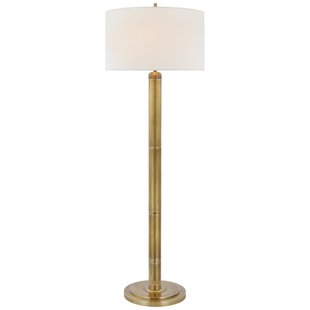 Visual Comfort Signature Canada - Two Light Floor Lamp - Longacre - Hand-Rubbed Antique Brass- Union Lighting Luminaires Decor
