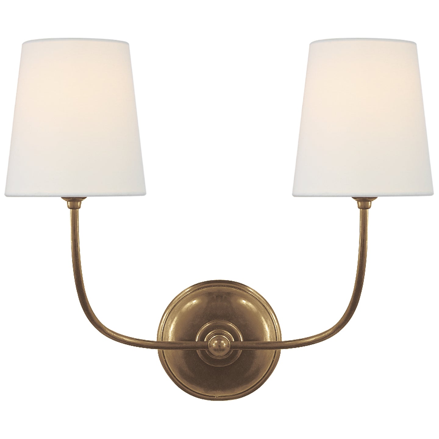 Visual Comfort Signature Canada - Two Light Wall Sconce - Vendome - Hand-Rubbed Antique Brass- Union Lighting Luminaires Decor