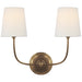 Visual Comfort Signature Canada - Two Light Wall Sconce - Vendome - Hand-Rubbed Antique Brass- Union Lighting Luminaires Decor