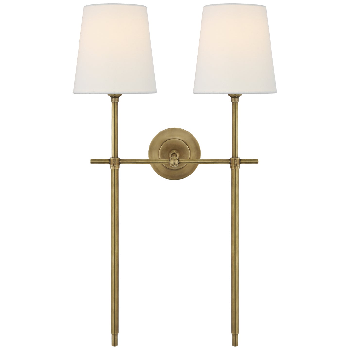 Visual Comfort Signature Canada - Two Light Wall Sconce - Bryant - Hand-Rubbed Antique Brass- Union Lighting Luminaires Decor