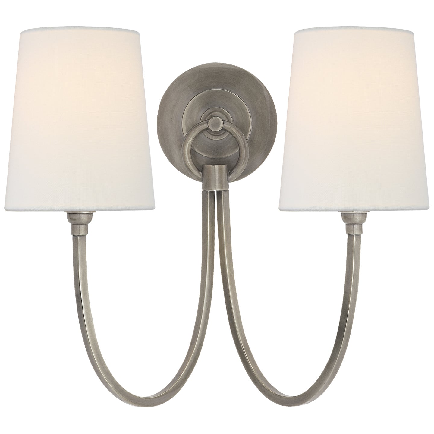 Visual Comfort Signature Canada - Two Light Wall Sconce - Reed - Antique Nickel- Union Lighting Luminaires Decor