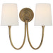 Visual Comfort Signature Canada - Two Light Wall Sconce - Reed - Hand-Rubbed Antique Brass- Union Lighting Luminaires Decor