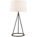 Visual Comfort Signature Canada - One Light Table Lamp - Nina - Aged Iron- Union Lighting Luminaires Decor