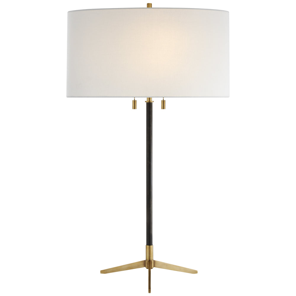 Visual Comfort Signature Canada - Two Light Table Lamp - Caron - Bronze with Antique Brass- Union Lighting Luminaires Decor