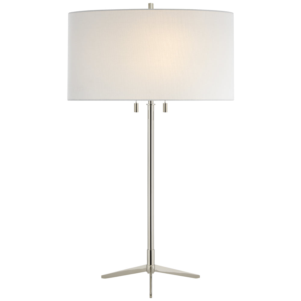 Visual Comfort Signature Canada - Two Light Table Lamp - Caron - Polished Nickel- Union Lighting Luminaires Decor