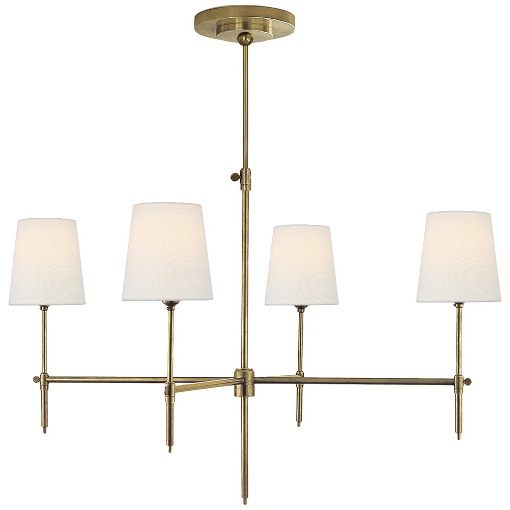 Visual Comfort Signature Canada - Four Light Chandelier - Bryant - Hand-Rubbed Antique Brass- Union Lighting Luminaires Decor