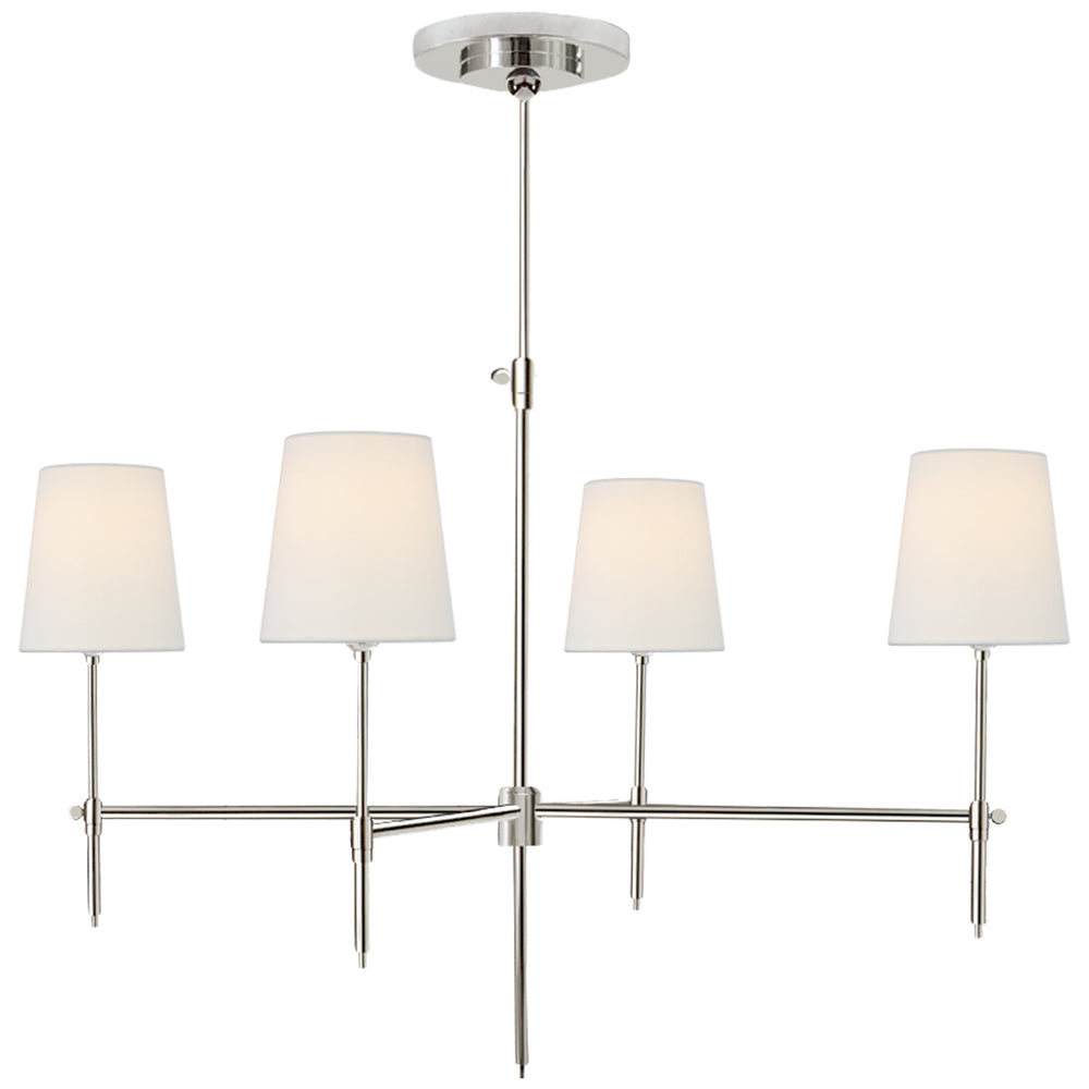 Visual Comfort Signature Canada - Four Light Chandelier - Bryant - Polished Nickel- Union Lighting Luminaires Decor