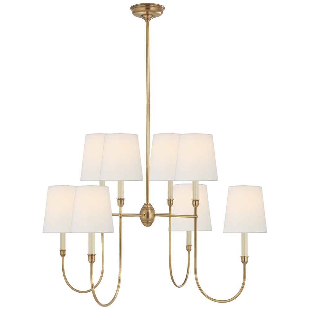 Visual Comfort Signature Canada - Eight Light Chandelier - Vendome - Hand-Rubbed Antique Brass- Union Lighting Luminaires Decor