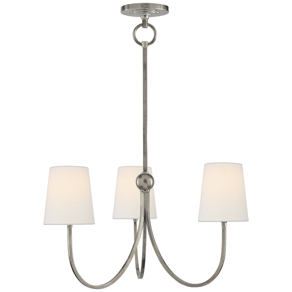 Visual Comfort Signature Canada - Three Light Chandelier - Reed - Antique Nickel- Union Lighting Luminaires Decor