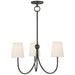 Visual Comfort Signature Canada - Three Light Chandelier - Reed - Bronze- Union Lighting Luminaires Decor