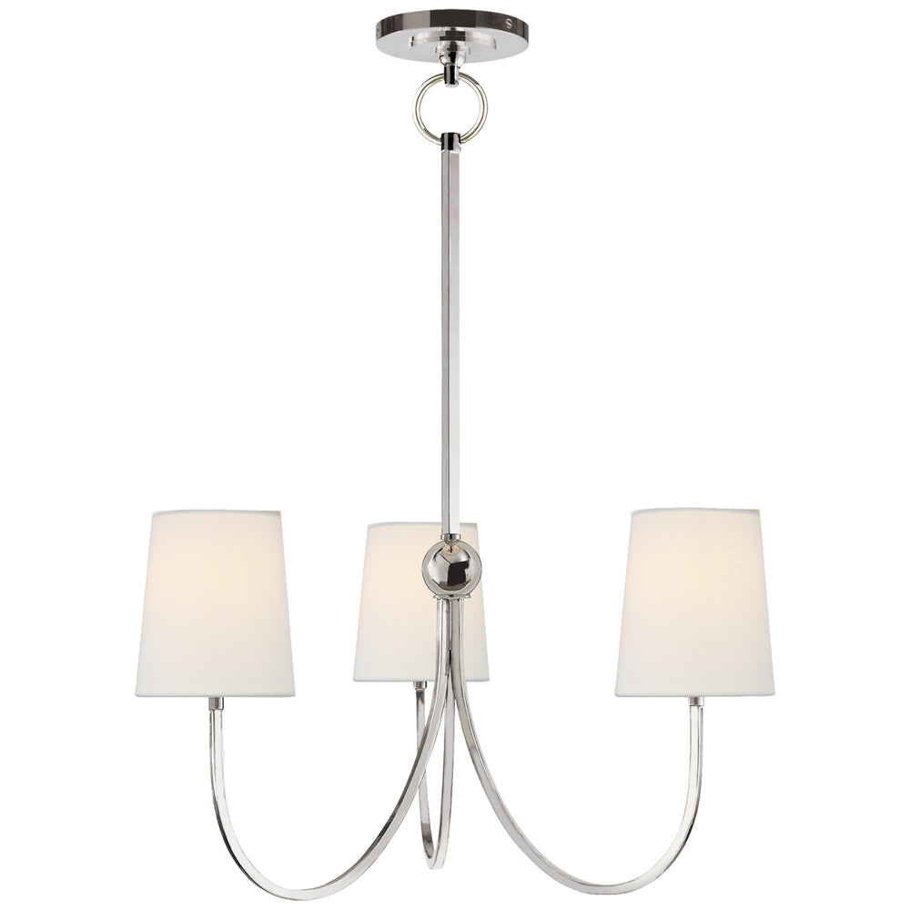 Visual Comfort Signature Canada - Three Light Chandelier - Reed - Polished Nickel- Union Lighting Luminaires Decor