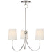 Visual Comfort Signature Canada - Three Light Chandelier - Reed - Polished Nickel- Union Lighting Luminaires Decor