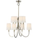 Visual Comfort Signature Canada - Eight Light Chandelier - Reed - Antique Nickel- Union Lighting Luminaires Decor