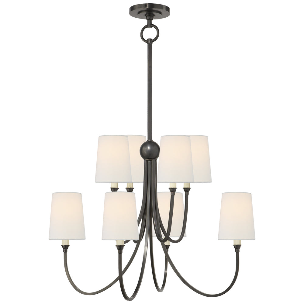 Visual Comfort Signature Canada - Eight Light Chandelier - Reed - Bronze- Union Lighting Luminaires Decor