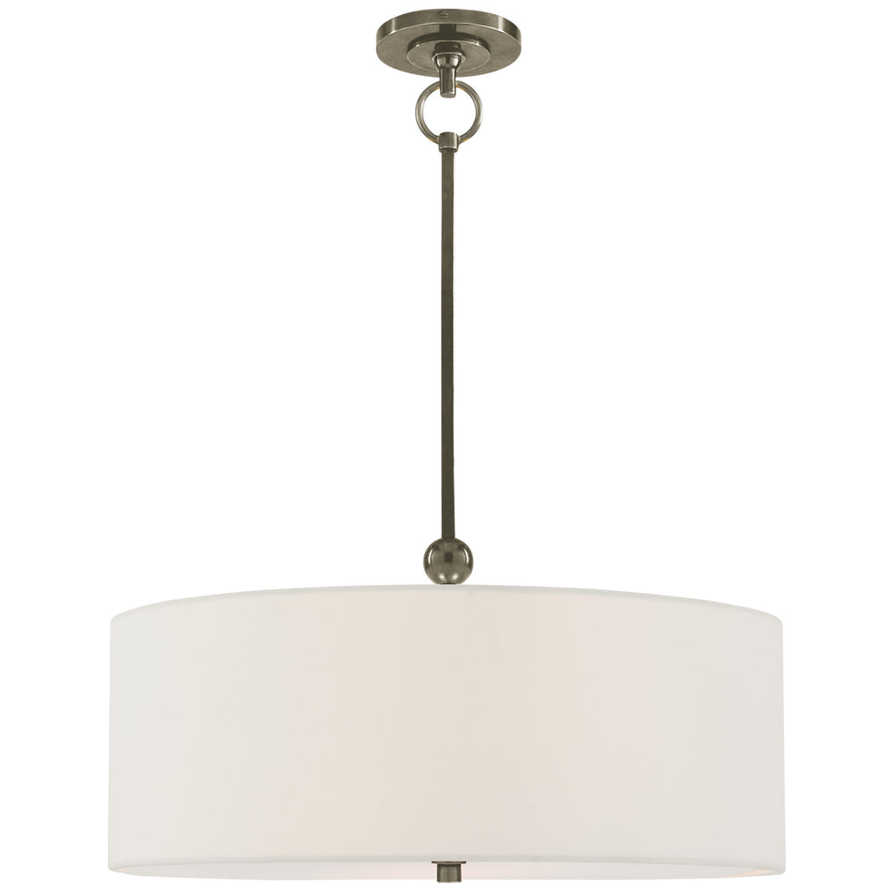Visual Comfort Signature Canada - Two Light Hanging Lantern - Reed - Antique Nickel- Union Lighting Luminaires Decor